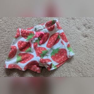 Strawberry Print Kids Shorts
